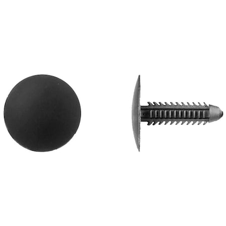 Disco Automotive Hardware 1/4'' BLK NYL SHIELD RETAINER, 100PK 5628PK