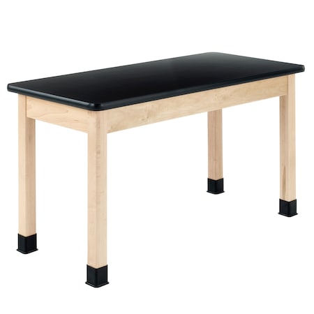 Diversified Spaces Rectangle Tbl, Plain Aprn, 54" W, 56" L, 30" H, HPL, black P720LBBM30N