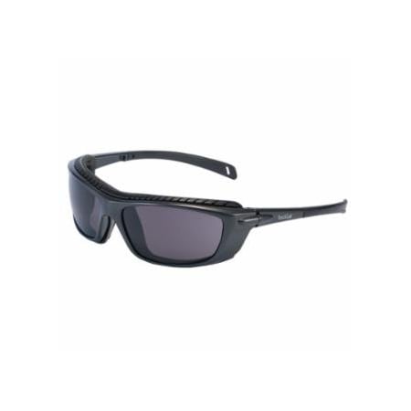 Bolle Safety Baxter Series Safety Glasses, Smoke Lens, Platinum Anti-Fog, Anti-Scratch, Black/Blue Frame, 10PK 286-40277