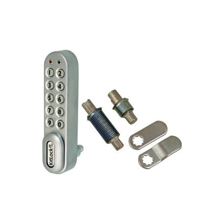 Codelocks Electronic Cam Cabinet Lock, 628/SG Silver Grey Finish KL1000KIT SG