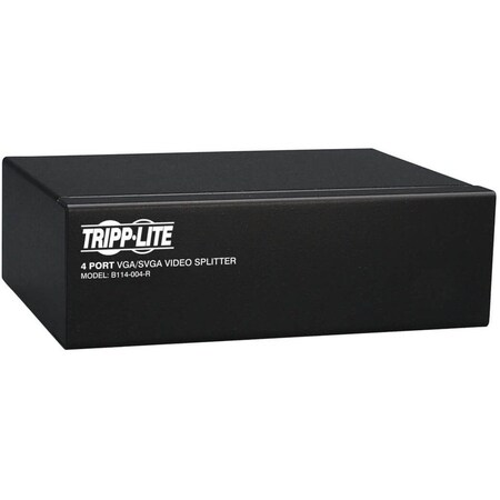 Eaton Tripp Lite Series 4-Port VGA/SVGA Video Splitter with Signal Booster, High Resolution Video,  B114-004-R
