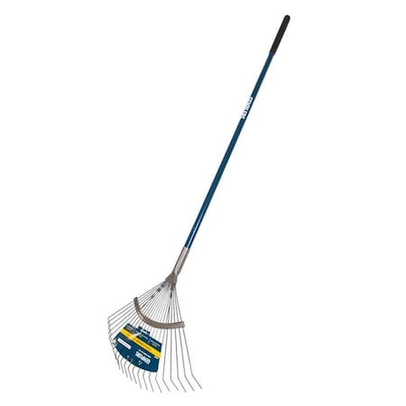 Gemplers Steel Leaf Rake 22 Tines, Fiberglass Handle 238030