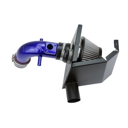 Hps Performance Air Intake Kit with Heat Shield, Blue, 827-693BL