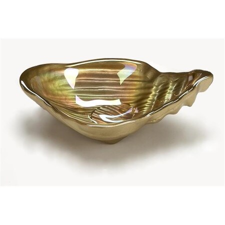 Palacedesigns Conch Shell 5.5 in. Gold Luster Plate PA3182475