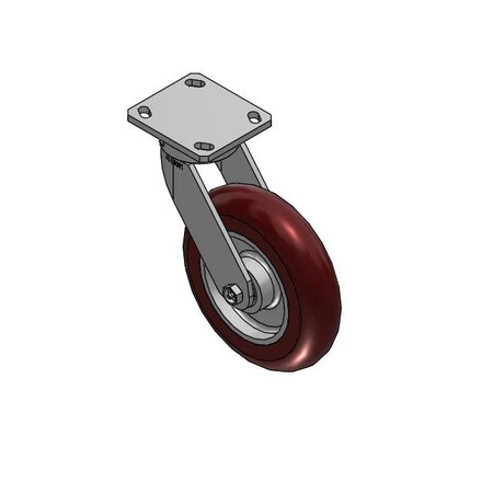 Albion lead-kingpinless-maroon-Caster-8x2-1500lb 110AX08228SX