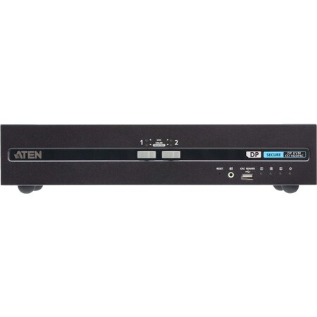 Aten 2-PORT USB DVI DUAL DISPLAY PP4.0 SECURE KVM W/ CAC SUPPORT CS1142DP4C