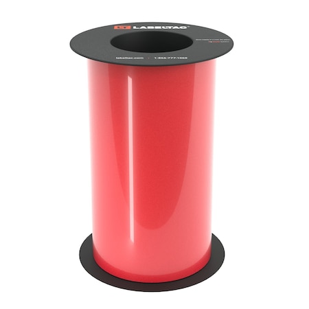 Labeltac Safety Grade Reflective Label Supply 9in x 75ft LT9, Red LT904SGRF-C