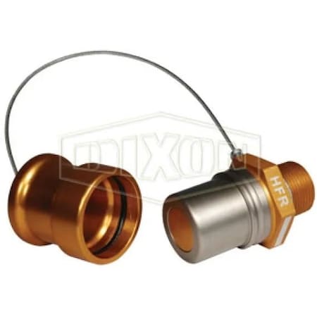 Dixon FloMAX High Flow Dry Disconnect Receiver with Cap, Adapter, Quick Disconnect Coupler x FNPT, Aluminu HFR-C2