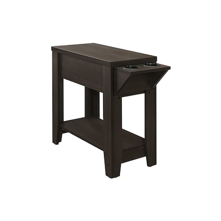 Homeroots 23" Brown Wood End Table With Shelf 333085