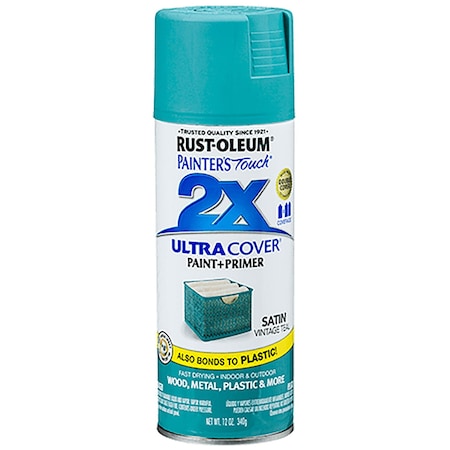 Rust-Oleum Painter's Touch 2X Ultra Cover Satin Vintage Teal 12 Oz. Spray 316292