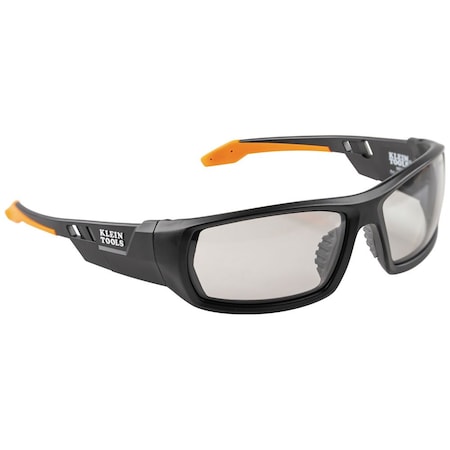 Klein Tools Safety Glasses, Anti-Fog & Anti-Scratch, Black/Orange Lens, Black/Orange Frame, Full-Frame 60537