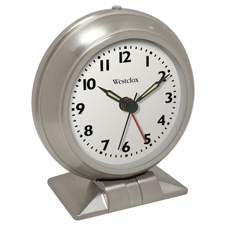Big Ben Alarm Clock, AA Battery, Steel Case 90010