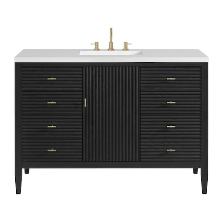 James Martin Vanities Vanity, without top, Carbon Oak, 47.88 in W x 23.5 in D, 485-V48-M-CBO
