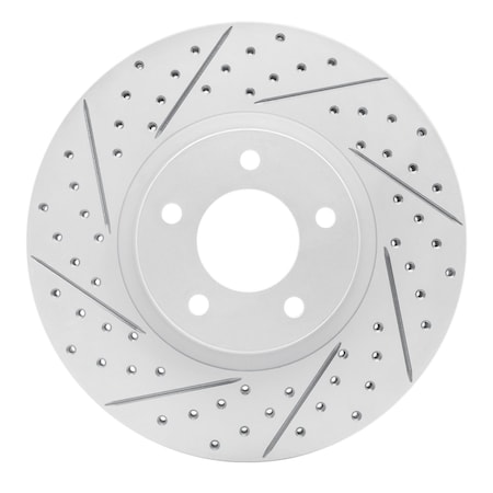 Dynamic Friction Co DFC Geoperformance Rotor - Drilled and Slotted 830-80048L