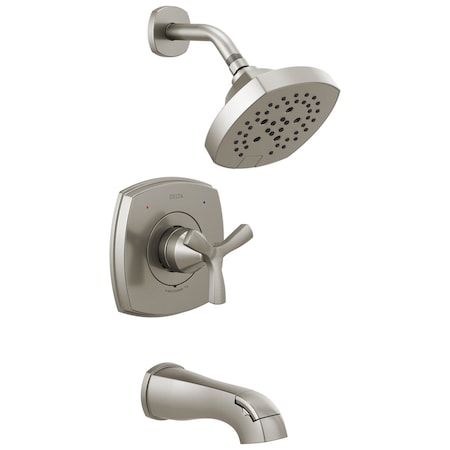 Delta Stryke 14 Series Tub and Shower, 4.22 in, Lumicoat Stainless T144766-SS-PR