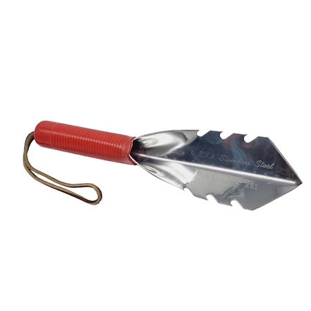 Wilcox 11 Inch Stainless Steel Trowel with Cutting Edges Along the Blade 251SC