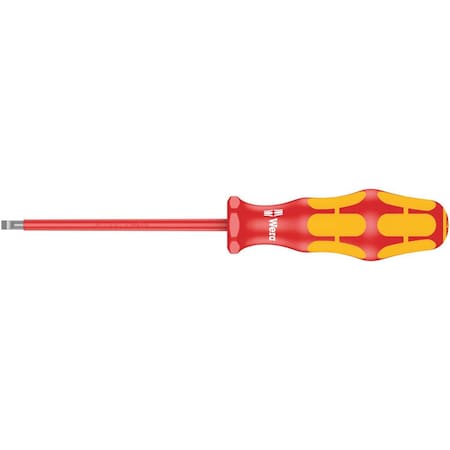 Wera 160 i VDE Insulated screwdriver for slotted screws, 0.8 x 4 x 100 mm 5006115001