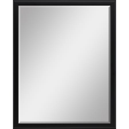 Homeroots 50" Black Solid Wood Framed Accent Mirror 632865