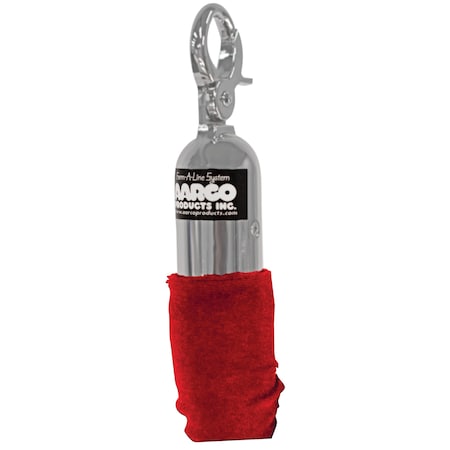 Aarco Form-A-Line Ropes, Red, Hardware Satin, 5' Tr-45