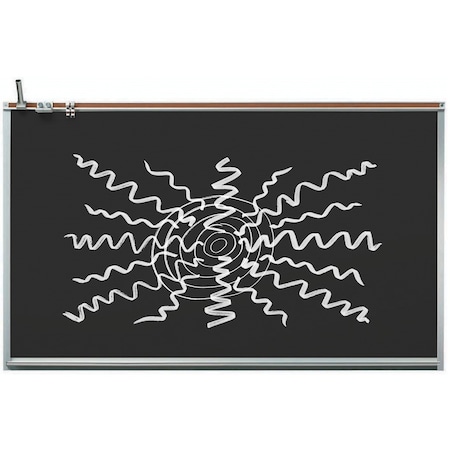 Aarco Black 120 Series Magnetic Dry-Erase Markerboard 48"x96" 120A-48B