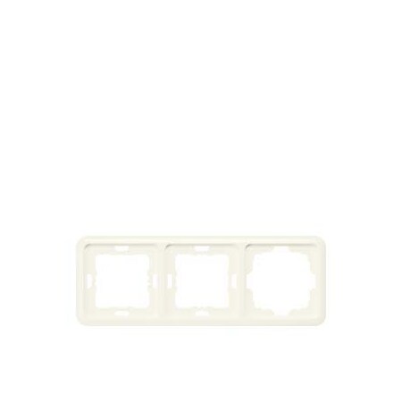 Siemens DELTA profil titanium white frame triple, with a large cutout 222 x 80 mm 5TG1804