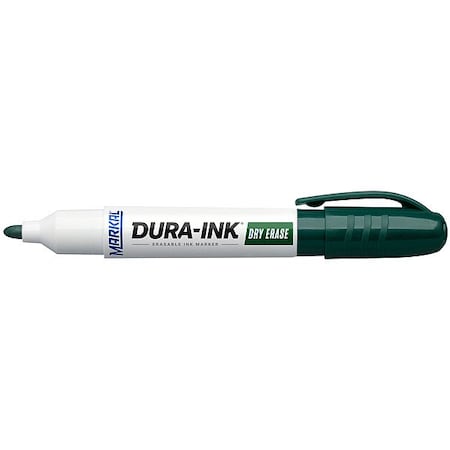Markal Dry Erase Marker, Barrel Type, Green 96573