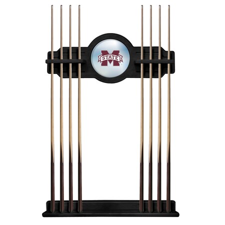 Holland Bar Stool Co Mississippi State Cue Rack in Black Finish CueBKMssStU