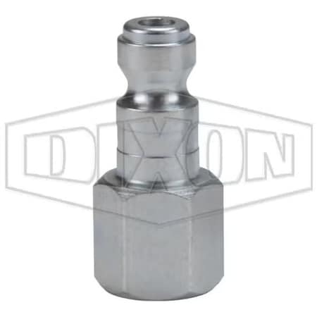 Dixon Tru-Flate Air Chief Automotive Female Quick Connect Plug, 3/8-18 Nominal, 300 psi Pressure, Steel, D DCP223