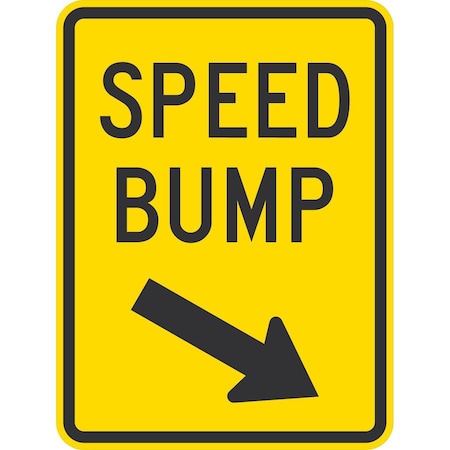 Lyle Speed Bump (Bottom Right), 18x24, Non-Reflective, Yellow G-11123-NA_18x24