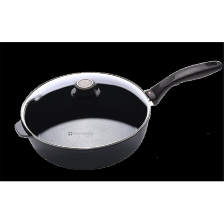 Swiss Diamond 10.25 in. Nonstick Saute Pan - 3.8 qt. with Lid 6726C