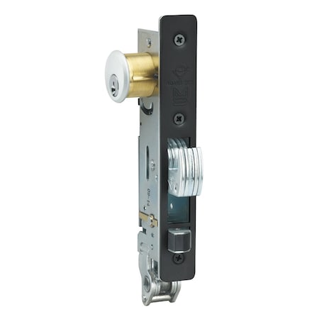 Adams Rite MS Deadlock/Deadlatch, Flat Faceplate, 1-1/2in Backset, Flat Strike, LH or RHR, Black MS1890-4015-335