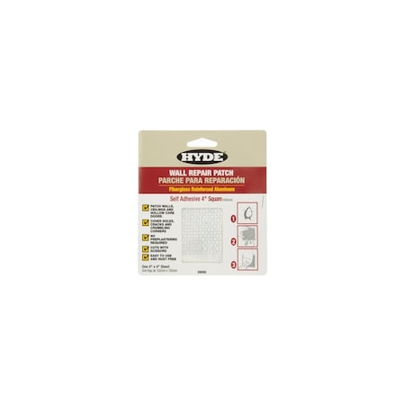 Hyde Drywall Repair Sheets 4 in W X 4 in L X 1/4 in White 09898