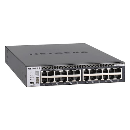 Bzbgear Netgear ProSafe M4300 24G Managed Switch 24x10GbE 24 Ports Manageable 10GBase-T, 10GBase-X Layer 4 NET-M4300-24X-PC