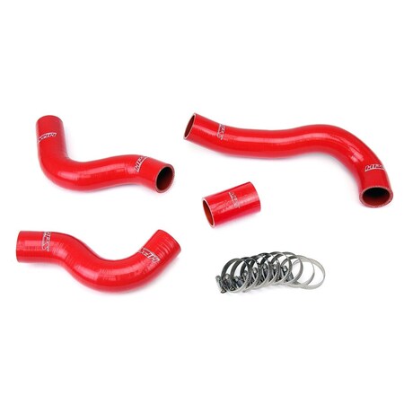 Hps Performance High Temp Reinforced Silicone Radiator Coolant Hose Kit, Red, 57-1847-RED