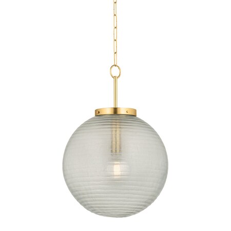 Hudson Valley Lighting Falls Mills 20 in. Pendant Aged Brass 9920-AGB