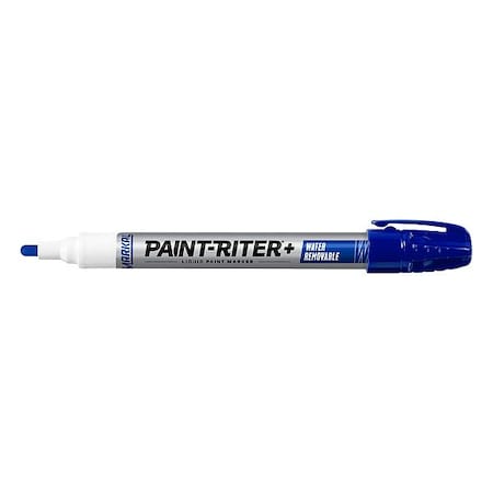 Markal Paint Marker, Medium Tip, Blue Color Family, Paint 97035