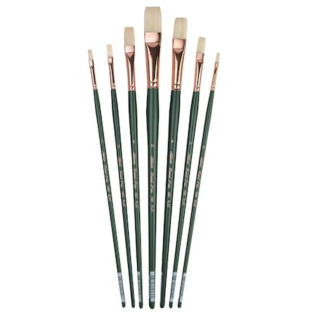 Silver Brush Grand Prix All Flat Brushes, 7-Piece Set GP-1064