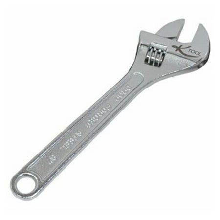K-Tool International Wrench, Adjustable, 8", Finish: Chrome plated KTI-48008
