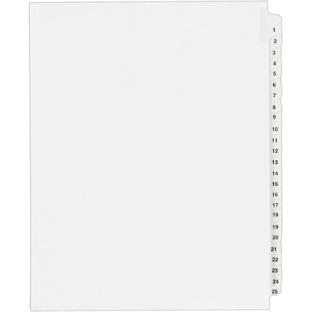 Avery Index, Legal, Sdtab, 1-25 25PK AVE01330