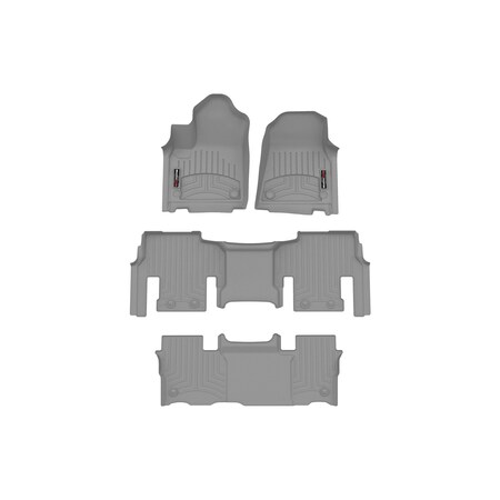 Weathertech Grey, Front, rear, and rear Floorliners 461704-1-2-3