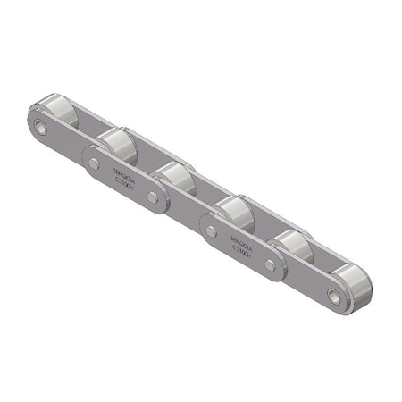 Senqcia Inspire Series SBR Conveyor Series Double Pitch Riv Lg, 10 ft OAL, 2.5P, 1.562 Dia x .75 W C2102RB