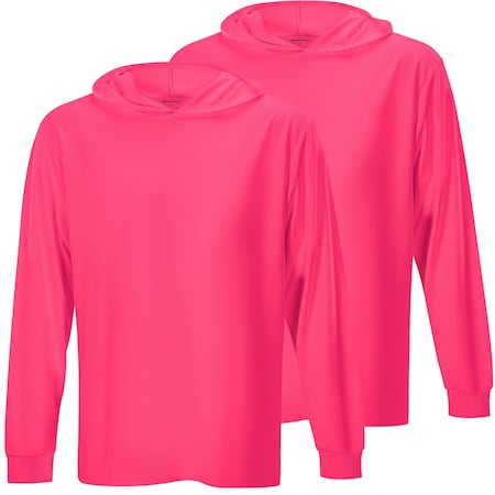 Protectx Sun Protection Hoodie, Polyester, Pink, M, 2 PK HD-APL130-PK-02-M