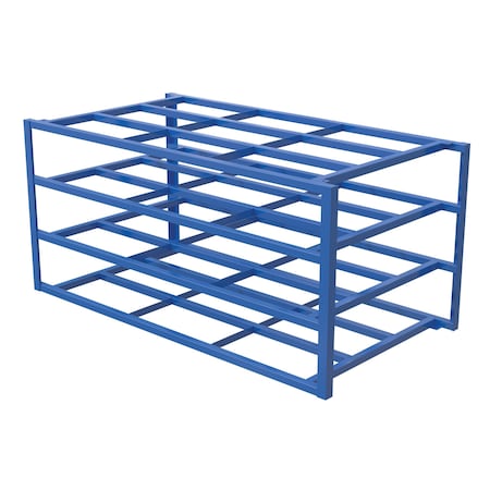 Vestil Sheet Rack, 60 in W, 3 Shelves, Blue SHEET-R-57-HB-1