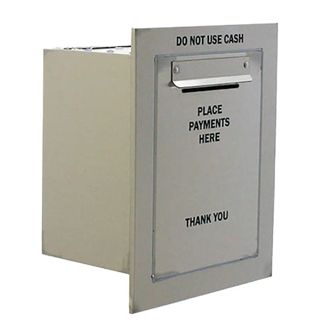 American Security Cabinets Small Payment Drop Box 500 In Wall PMT-500-SS-IW-DL-S2-KB
