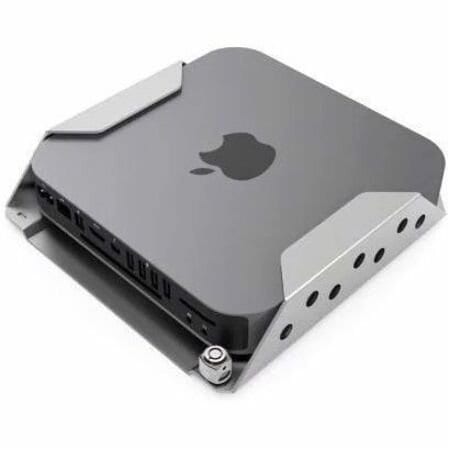 Compulocks MAC MINI SECURITY MOUNT WITH KEYED CABLE LOCK SILVER MMEN76CL
