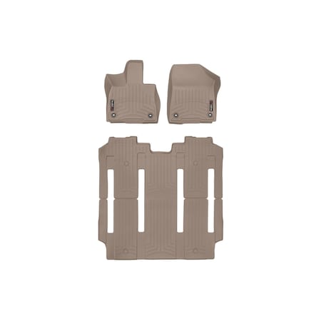Weathertech Tan, Front and Rear Floorliners 451641-1-2