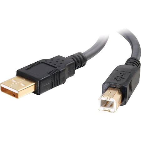 C2G Ultima Series 6.6ft USB A to USB B Cable - USB A to B Cable - USB 2.0 - Black - M/M 29141