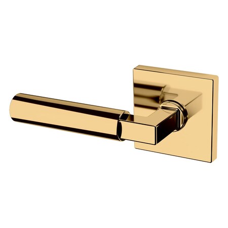 Baldwin Baldwin Preconfigured L029 Lever with R017 Rose Left Hand Half Dummy Lock Lifetime Brass Finish L029003LDM