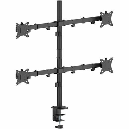 Siig QUAD MONITOR FULL-MOTION DESK MOUNT -INDEPENDENTLY TILT, SWIVEL, ROTATE AND EXTE CE-MT0S12-S1