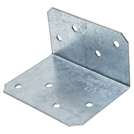 Simpson Strong-Tie Angle, 2-3/4 in L, Steel, Galvanized/Zinc A23